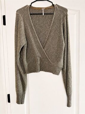 Free People V-Neck Sweater - Size Large